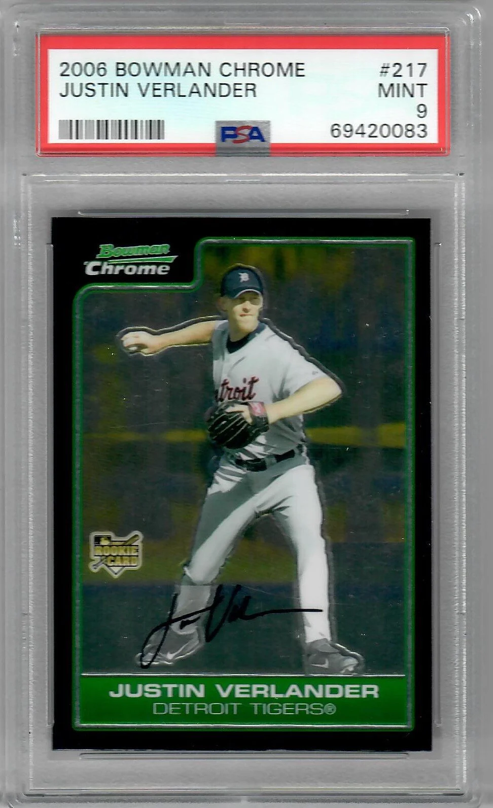 2006 Bowman Chrome Justin Verlander
