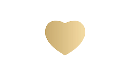 Gold heart icon
