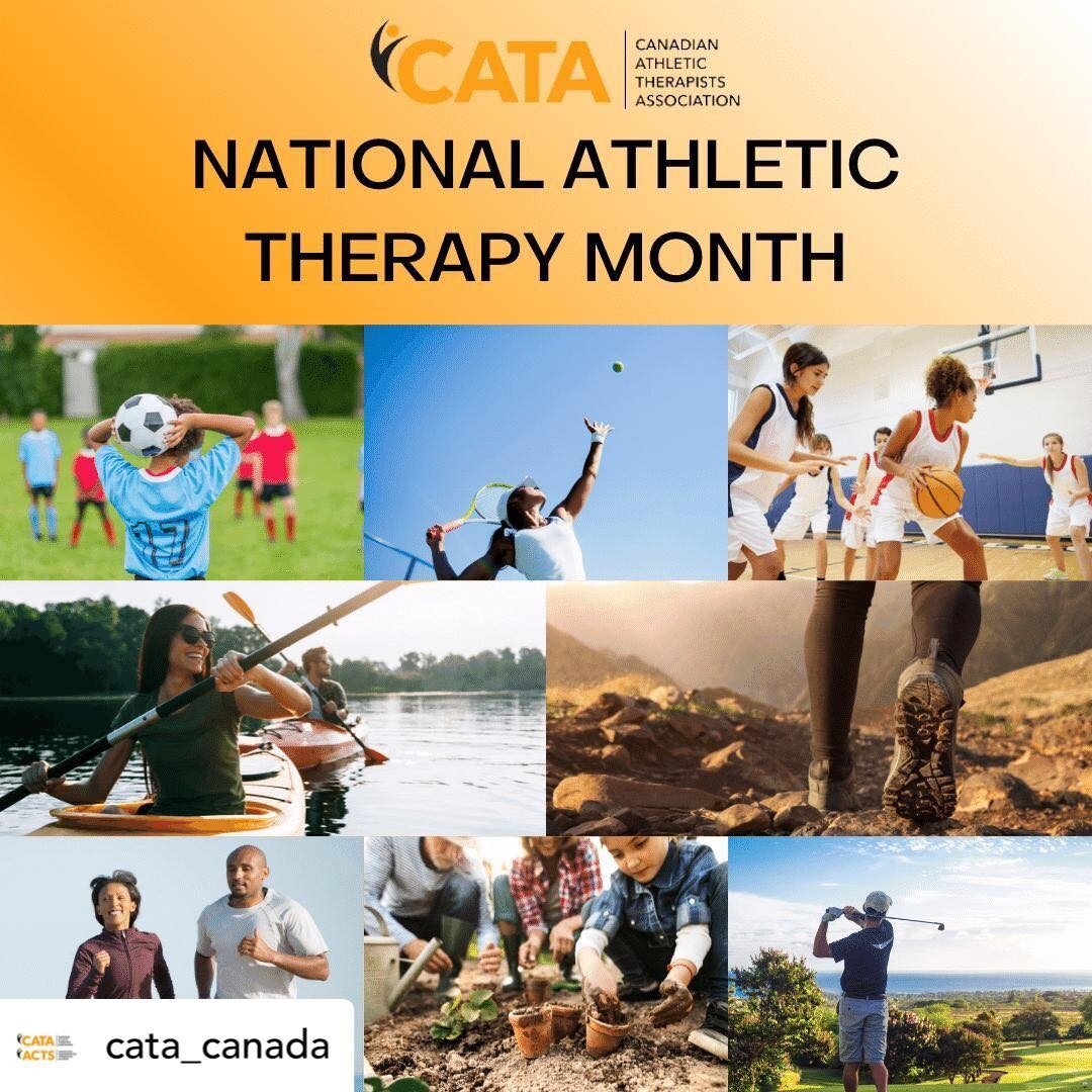 June is National Athletic Therapy Month! 

One of the best and most unique things about our clinics is that we utilize a collaborative approach for all your Sport Medicine needs. Our Sport Medicine Physicians collaborate with Athletic Therapists to a