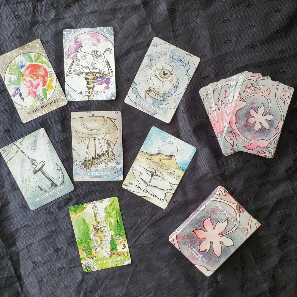 AOYEBO Lenormand Tarot Cards - Wizard & Witch Themed Divination Deck With Guidebook
