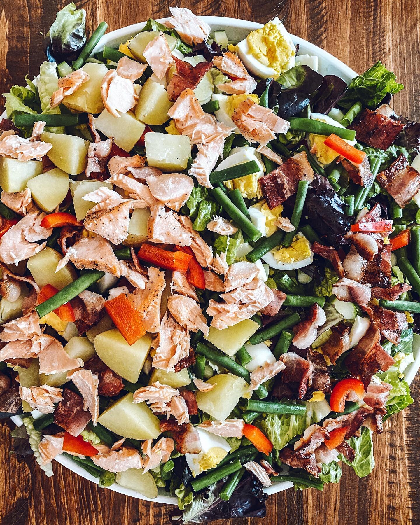 Let me introduce you to my go-to meal for casual weeknight dinners: the platter salad. It&rsquo;s also the easiest way to feed my three kids and their different eating styles, known these days as: mostly plants, mostly protein, and mostly picky (on a