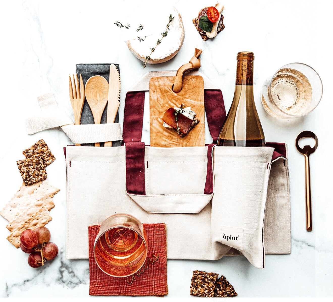 The àplat Vin One Bottle Wine Tote