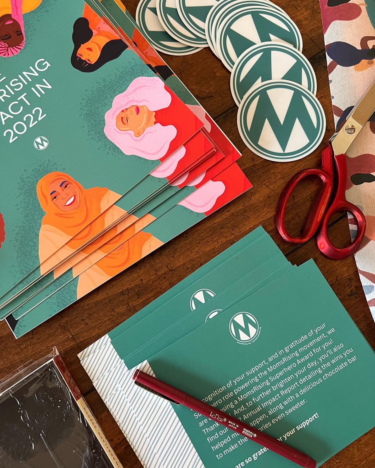 @momsrising always does a brilliant job creating a captivating annual report while simultaneously thanking their donors. 

It is always my pleasure to help them create an economical and powerful delivery solution that stands out!