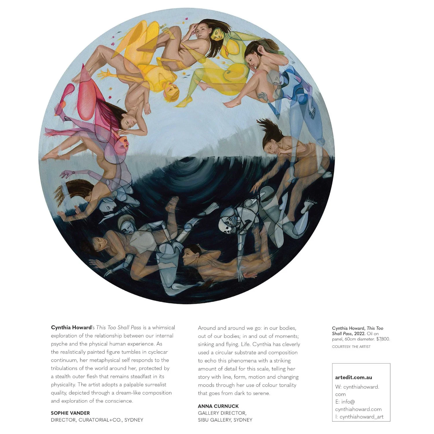 Gallery Panel feature with words by Anna Curnuck, Gallery Director of Sibu Gallery; and Sophie Vander, Director, Curatorial + Co.