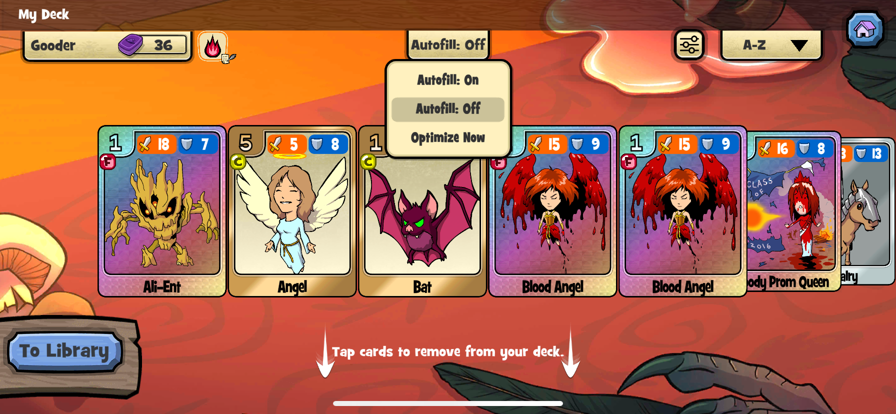 The way decks were optimized was pretty clunky and confusing. This is the Little Alchemist version.