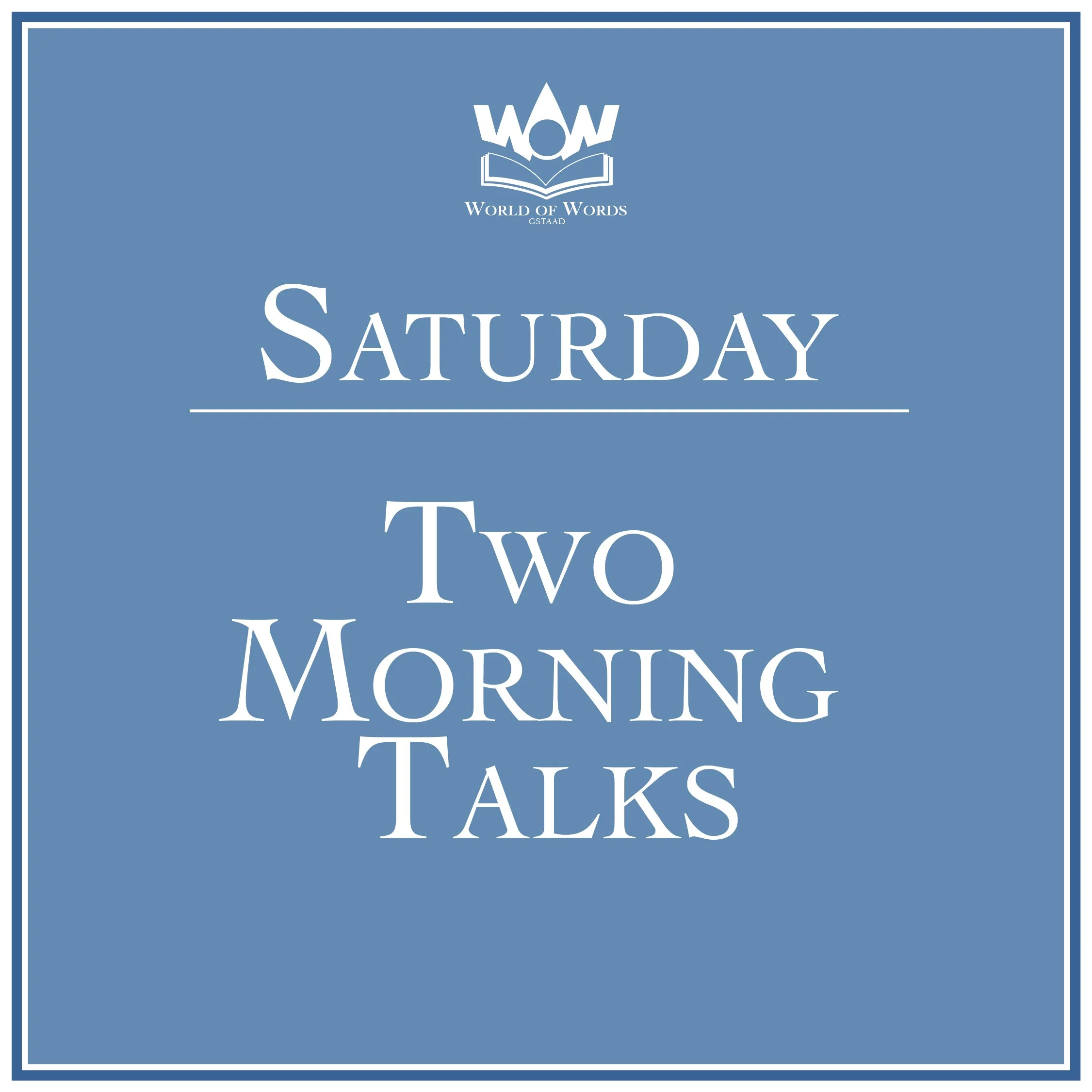 Saturday Morning Talks
