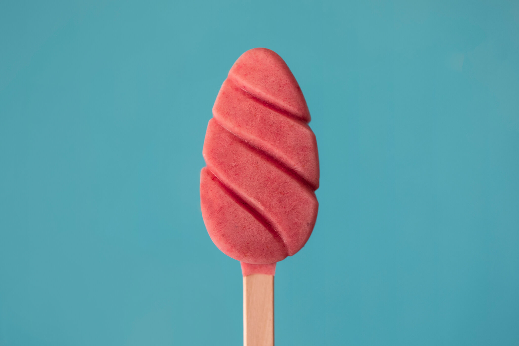 Stand out unique business branding photography ice lolly on blue