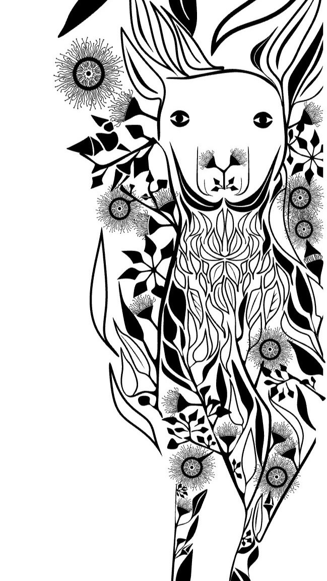 Detail of graphic artwork