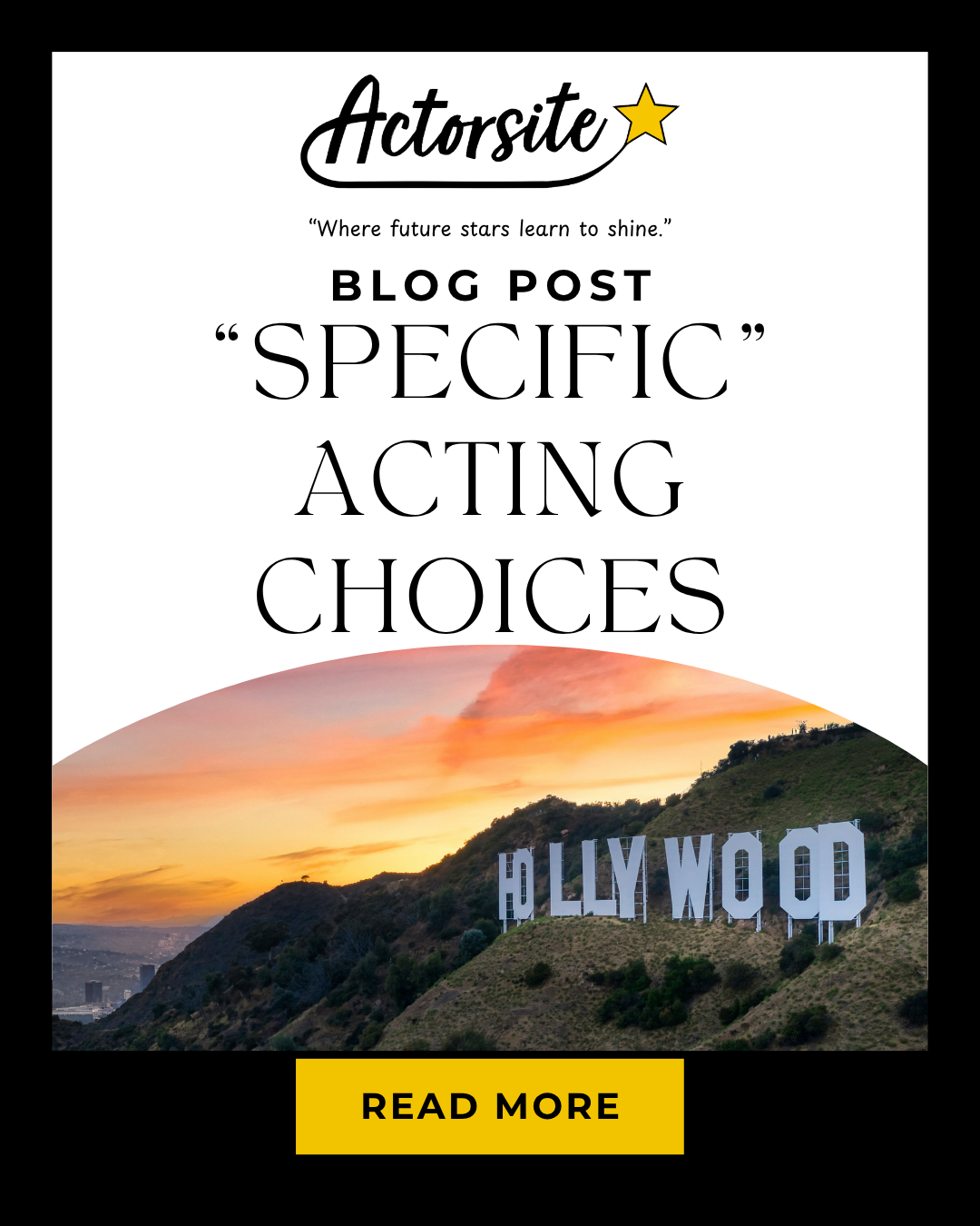 “Specific” Acting Choices
