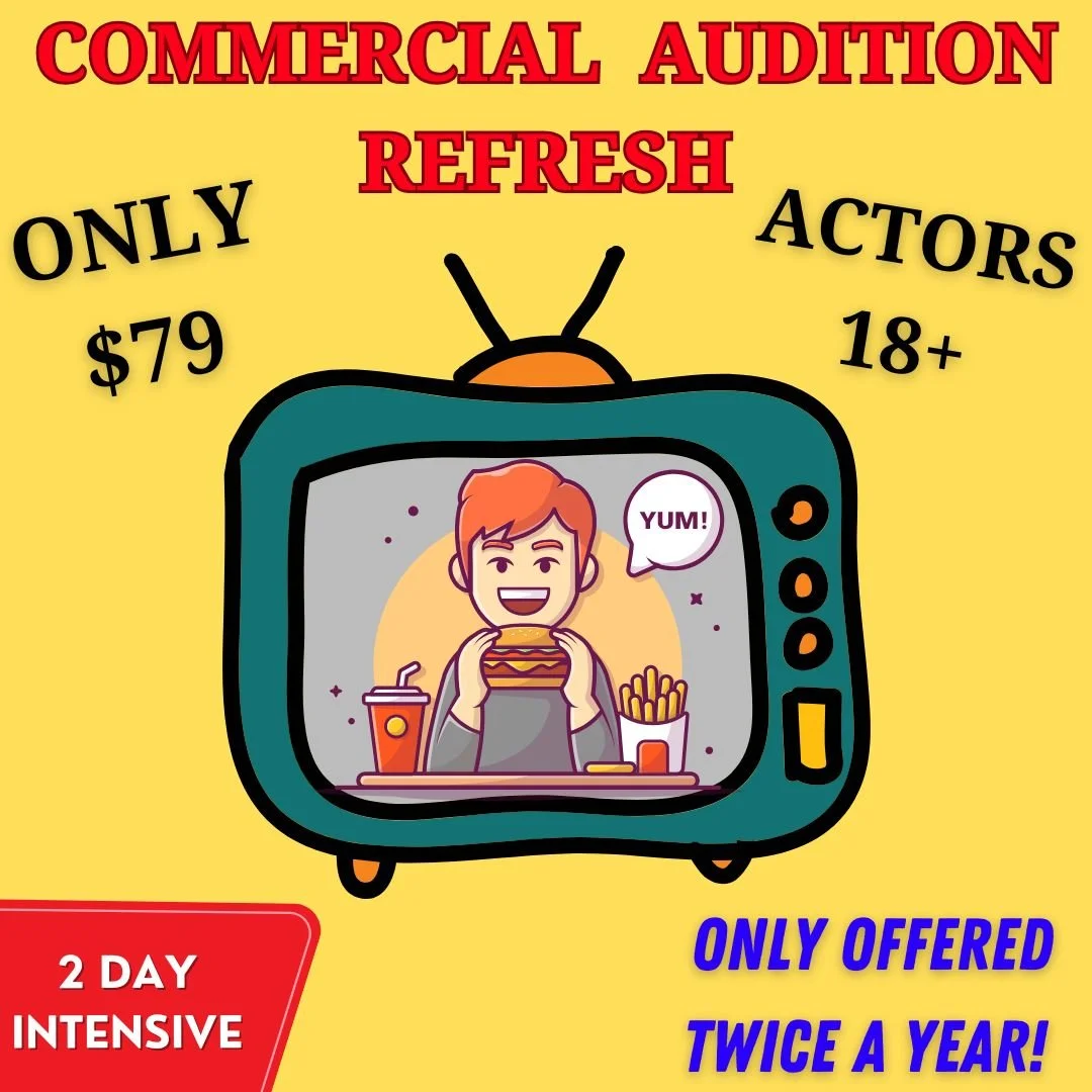 Refine your commercial audition skills and sharpen your instincts with focused, real-world training. Strengthen your on-camera presence, timing, and ability to adjust quickly so you walk into auditions feeling prepared and in control.