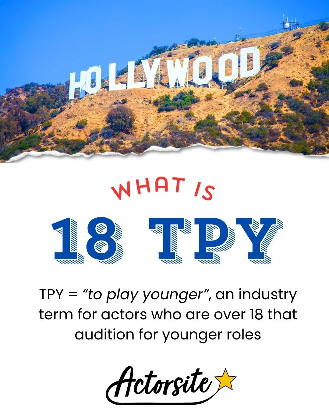 18tpy adult actors over 18 who audition for younger roles, also known as TLY, to look younger