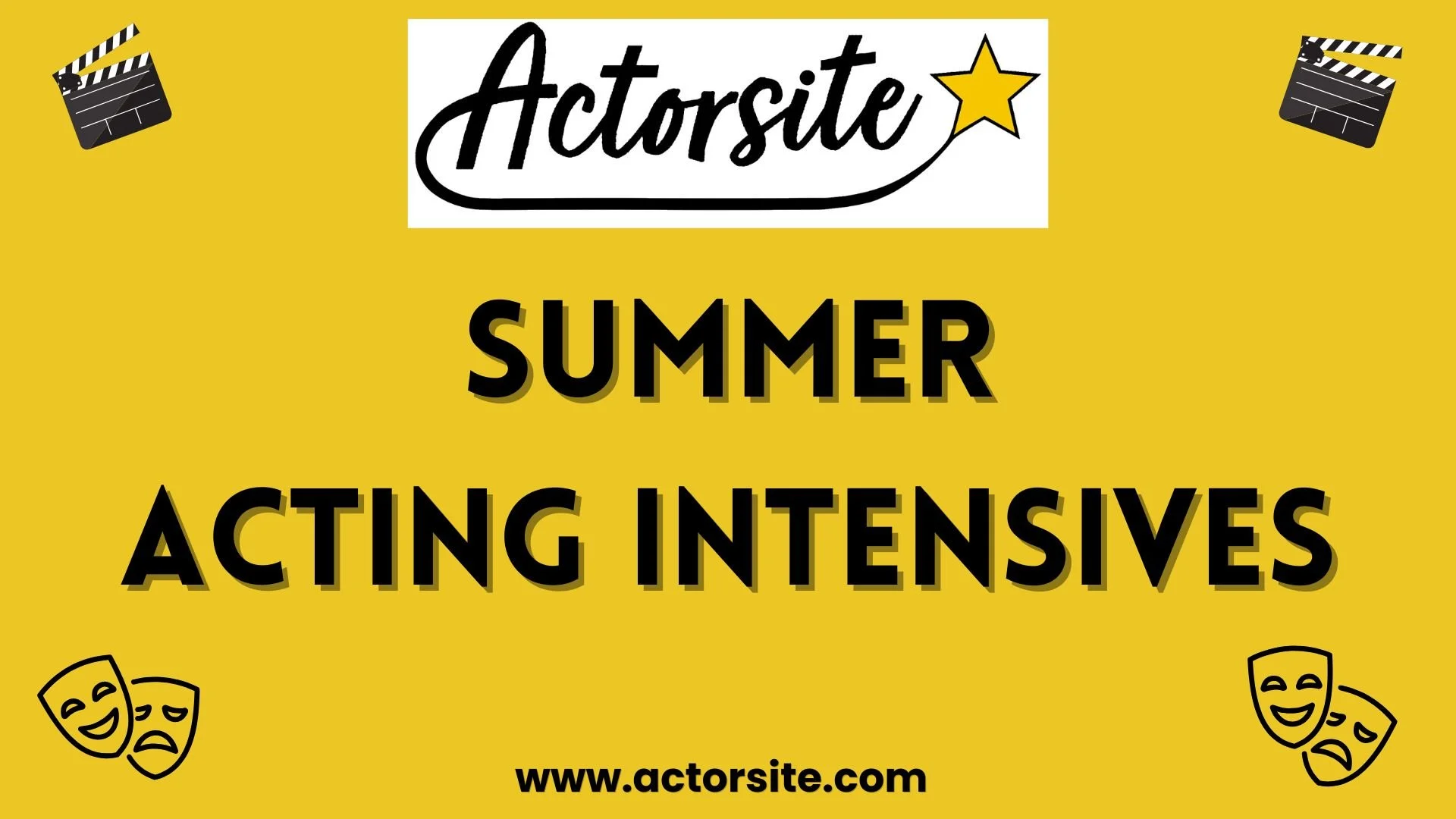 Online Acting School Summer Intensives for kids, teens, and adult actors
