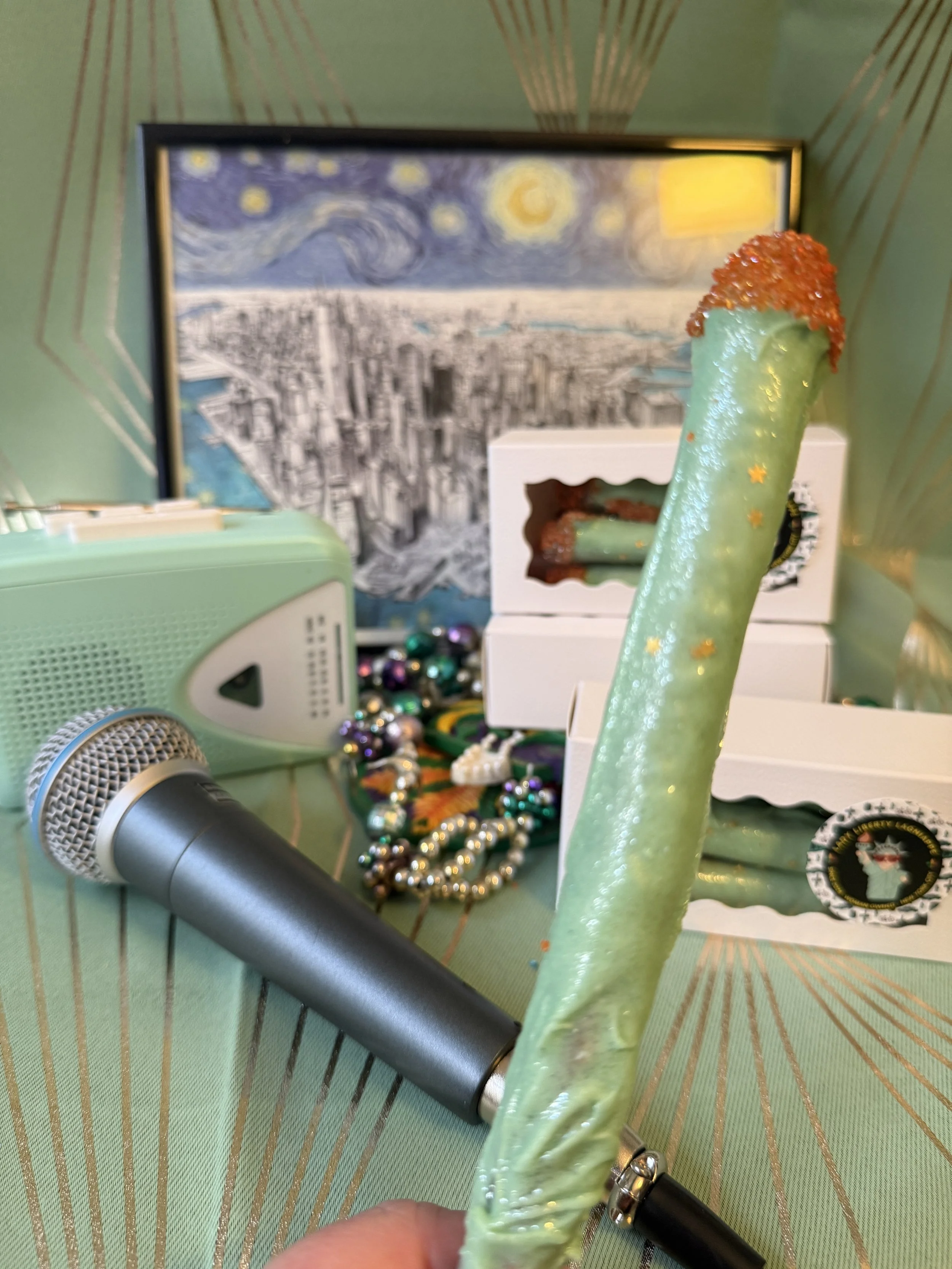 Classic Blazing Orange Confetti Flame