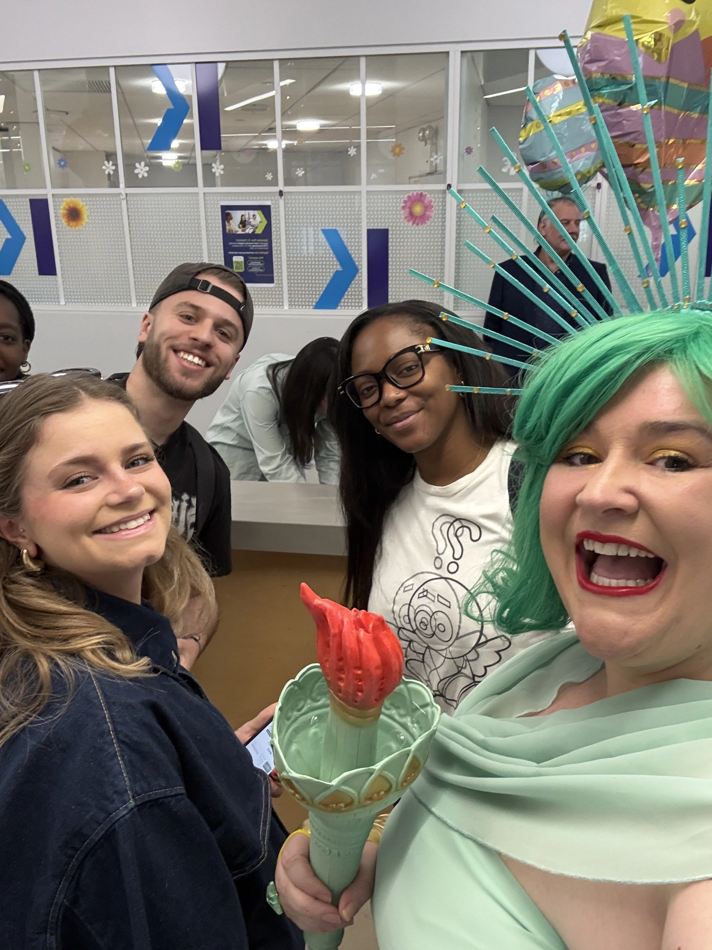 Statue of Liberty performer for corporate event
