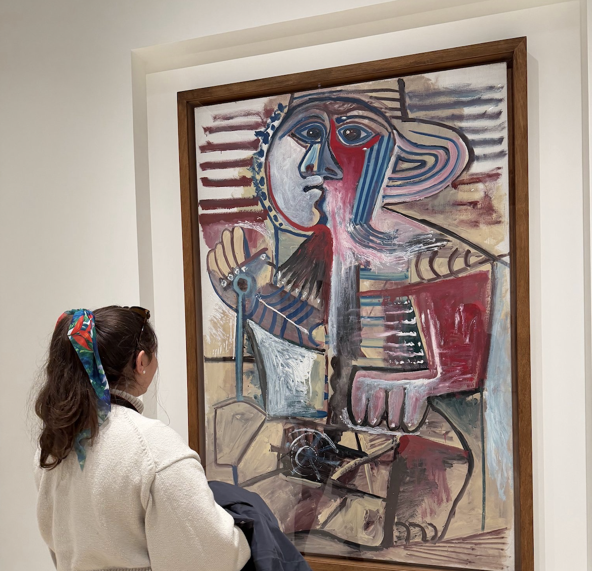 Enjoying the Picasso Museum in Málaga, Spain