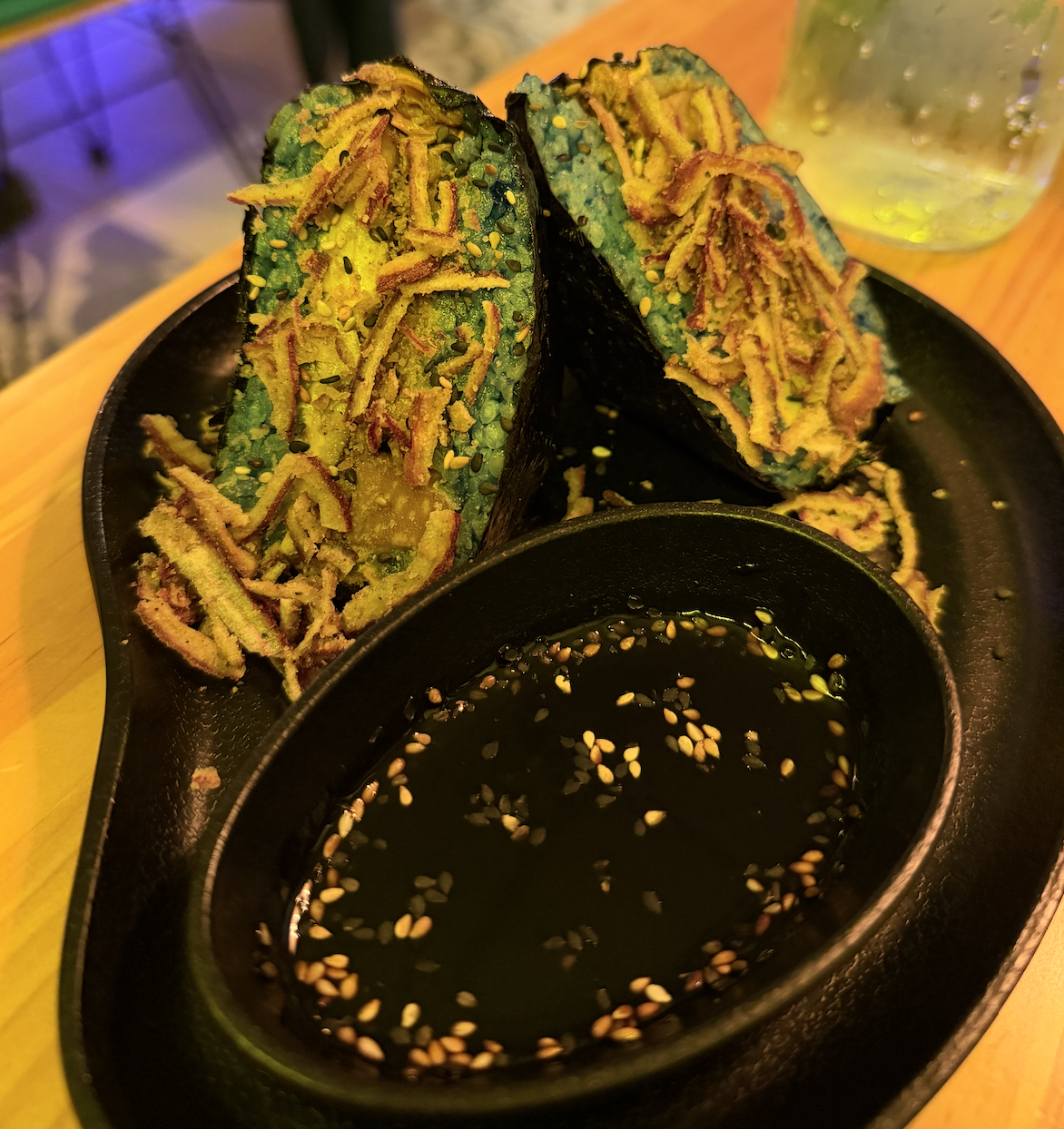 gluten free and vegan onigirau sandwich from MIMO Vegan
