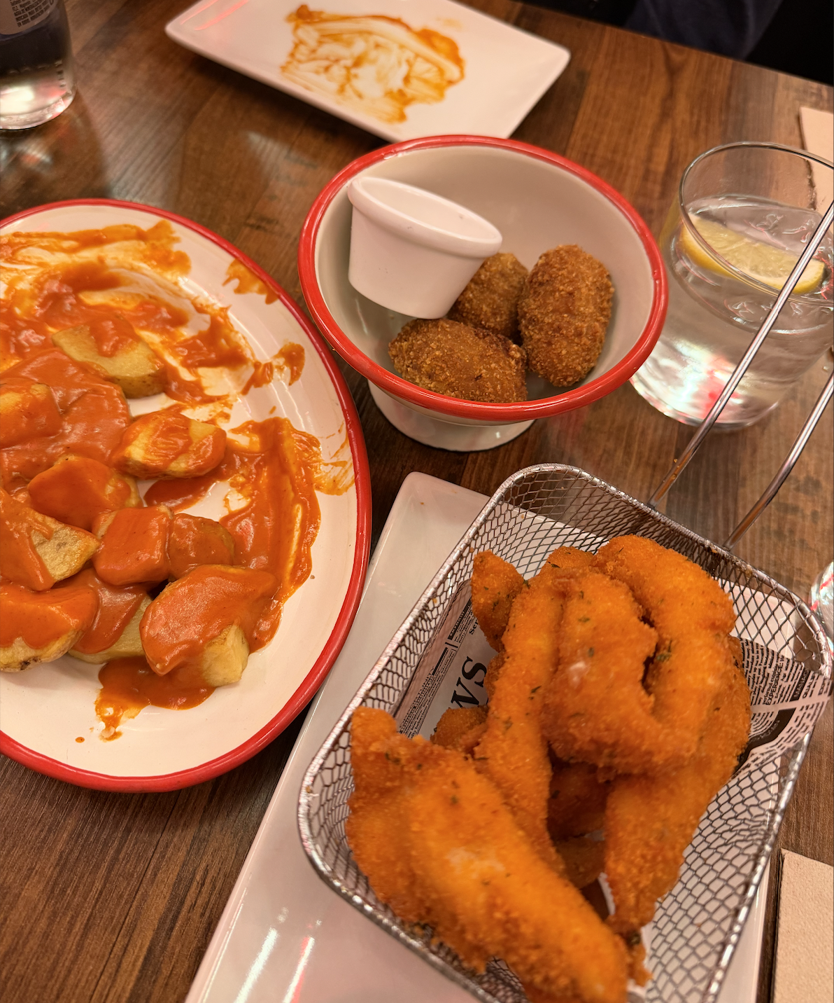 Birthday dinner tapas at LaLina Bravas, Tapas y Copas