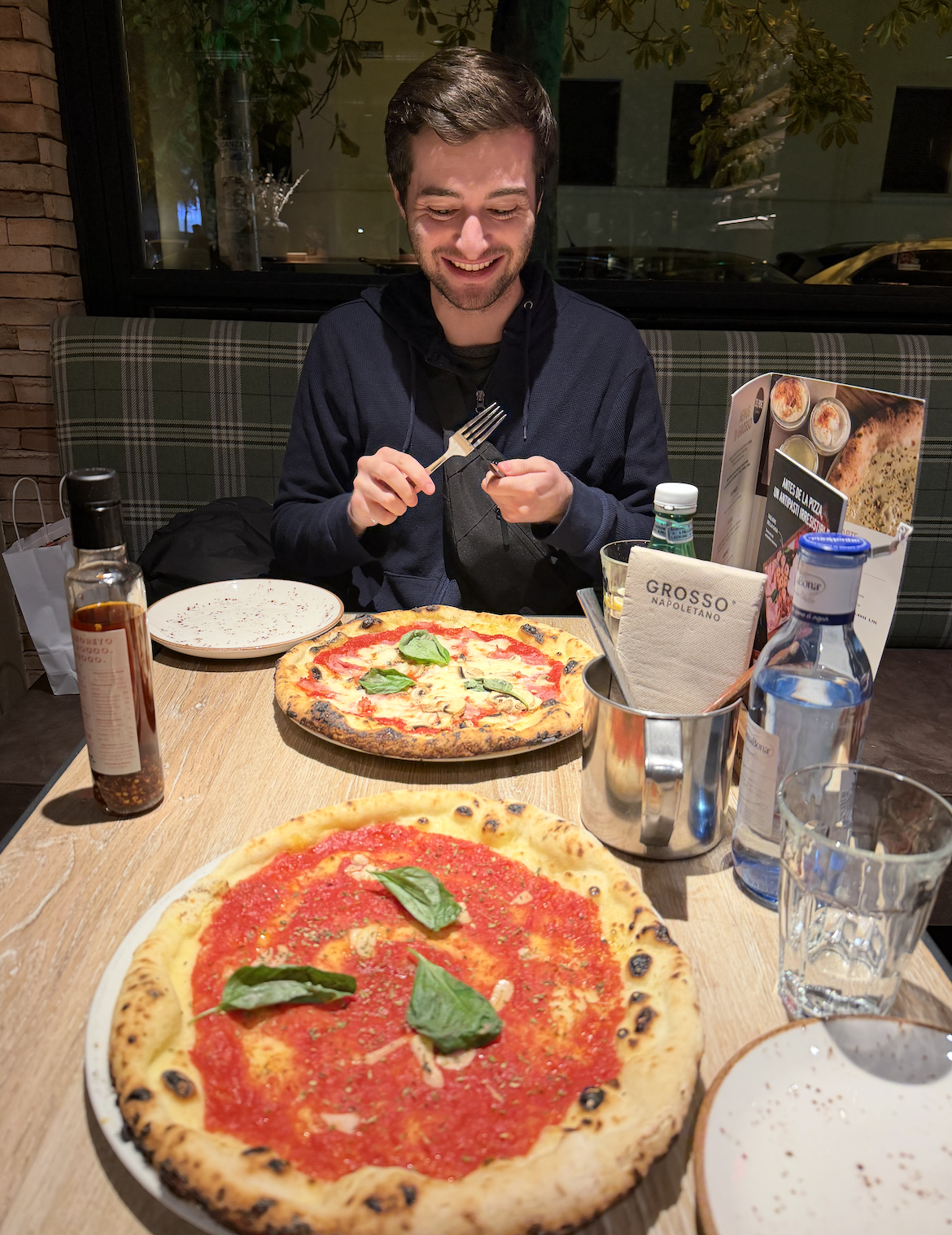 Gluten free margarita pizza from Grosso Napoletano AGAIN!
