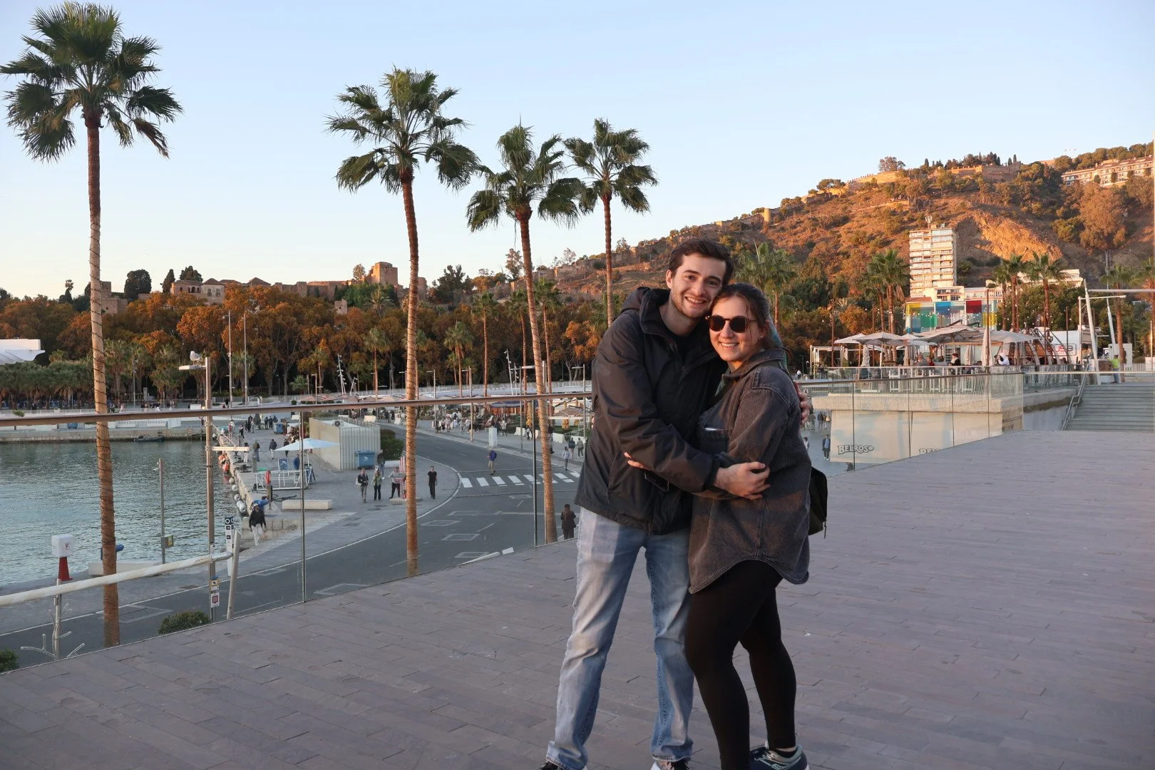 Enjoying the beach in Málaga, Spain