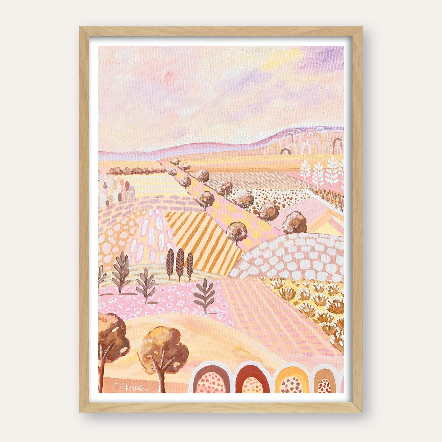 "Sunset Dreaming" - UNFRAMED Art Print on finest 300 gsm thick high quality paper