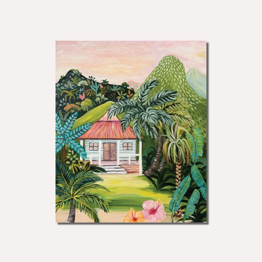 Tropical Hideaway - Acrylic on canvas - 51 x 61cm