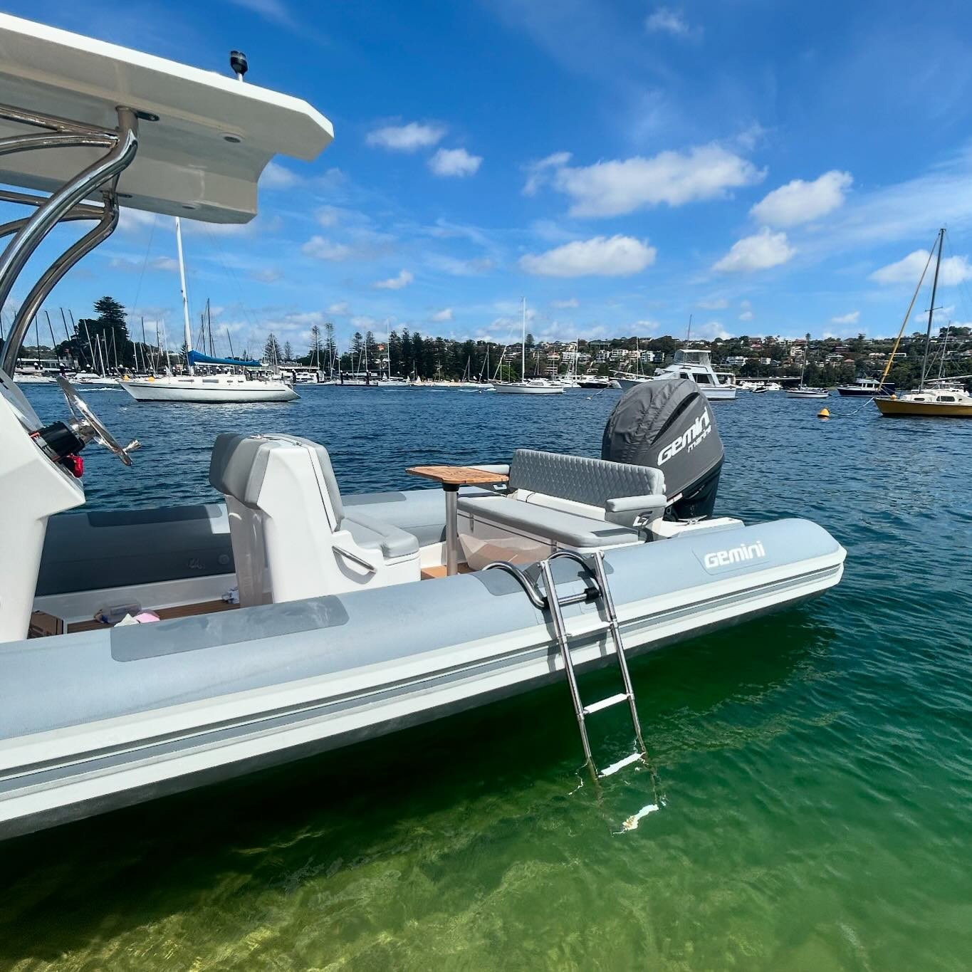 It&rsquo;s easy to get in and out of the water from your @geminimarine_australia #Waverider720 

#RigidInflatableBoat #GeminiMarine #BoatSales #BoatDealer #Sydney #Nsw #Australia