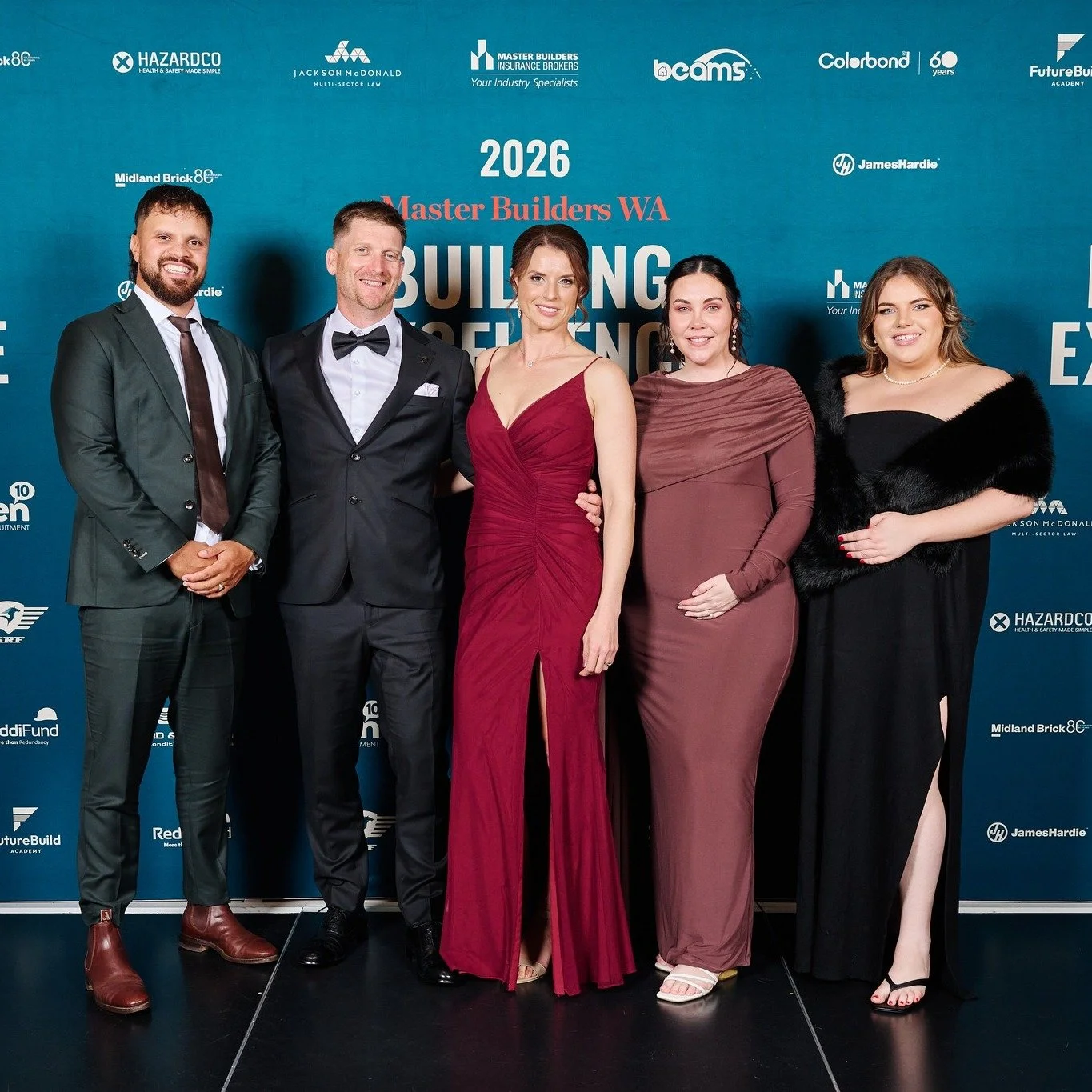 The team all dressed up for the @masterbuilderswa  Building Excellence Awards last week! 🎉 

We were thrilled to be named a finalist for Renovation of the Year ($750K&ndash;$1M). It was a great night celebrating with everyone in the industry, Congra