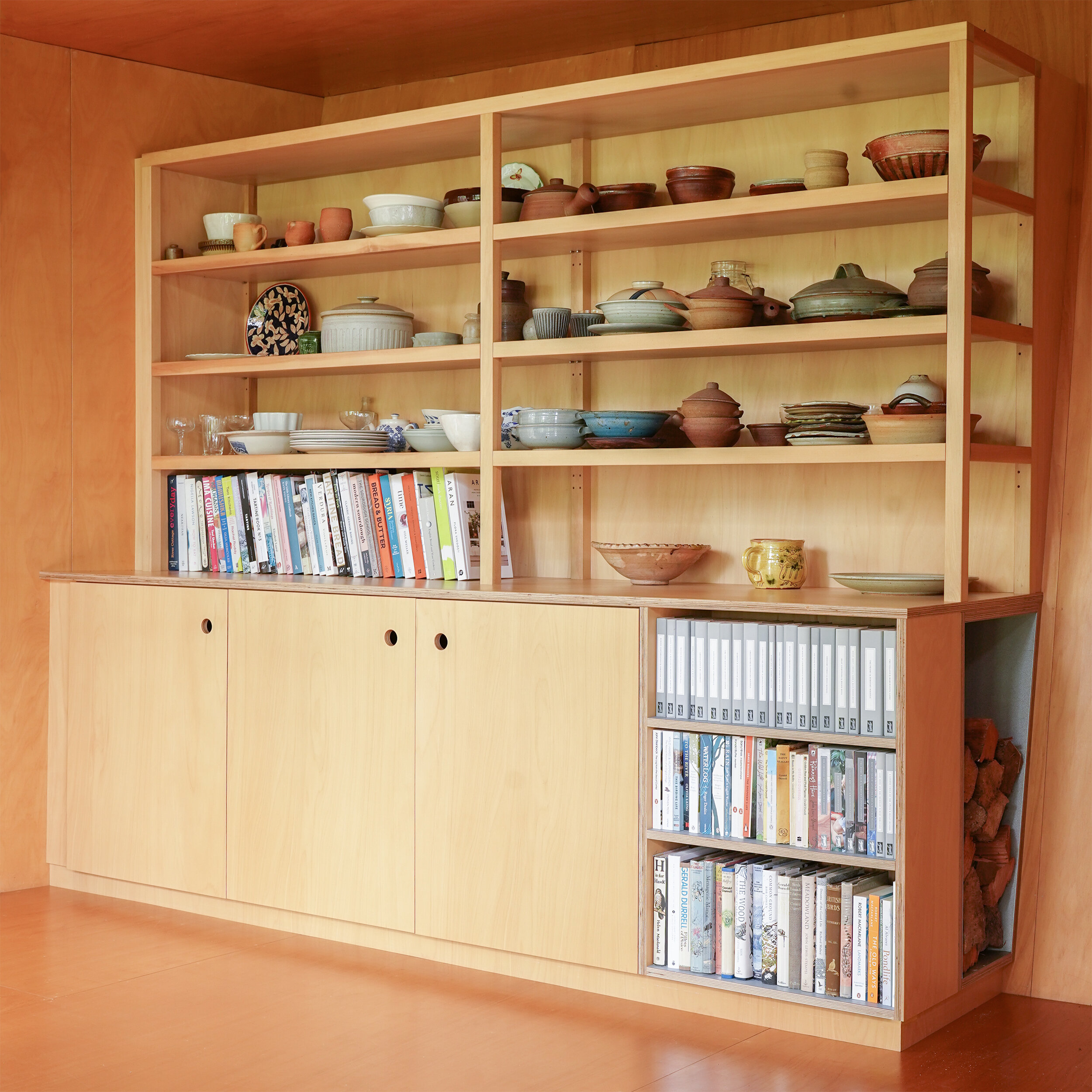 Built-In Bookshelves