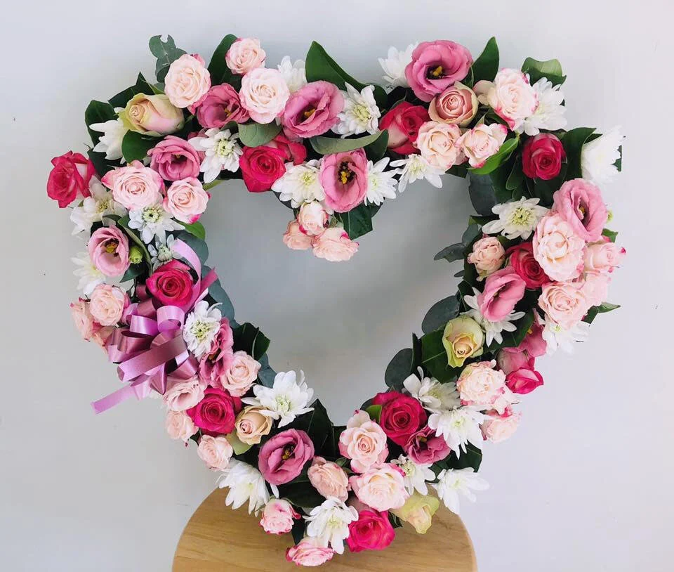 Mother's Day Floral Heart