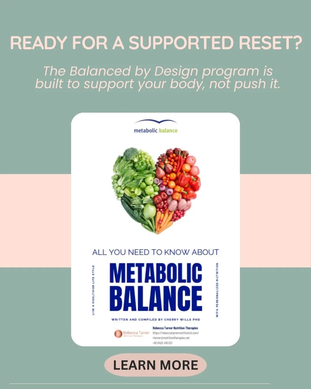For many women, the hardest part isn&rsquo;t knowing what to do, it&rsquo;s having the right structure and support to follow through.
Balanced by Design is built around Metabolic Balance, with different levels of support depending on where you&rsquo;