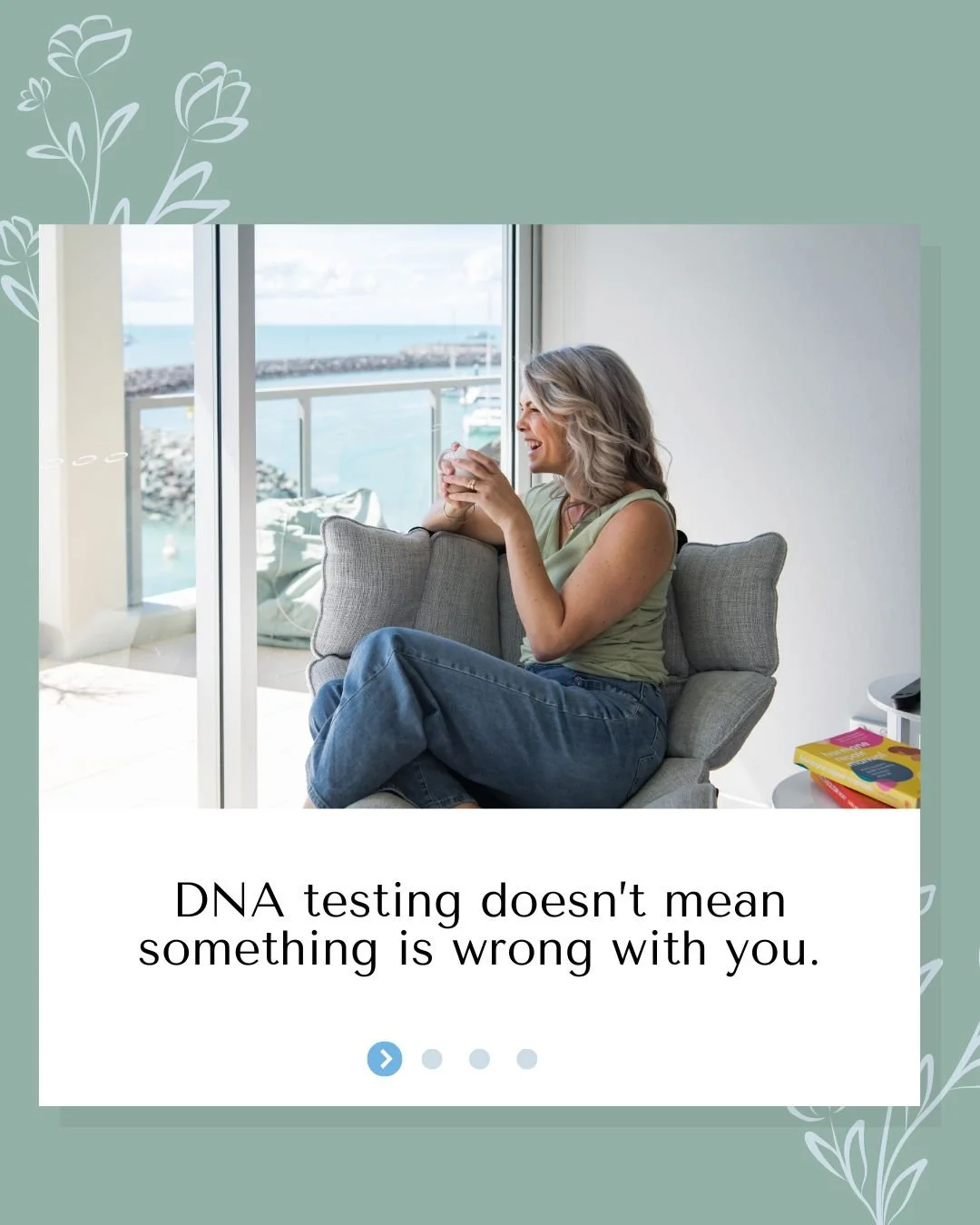 A lot of women hear &ldquo;DNA testing&rdquo; and their mind goes straight to fear.

It&rsquo;s easy to assume it means bad news, a diagnosis, or being told something is wrong with you.
That&rsquo;s not what this is.

DNA testing isn&rsquo;t about la