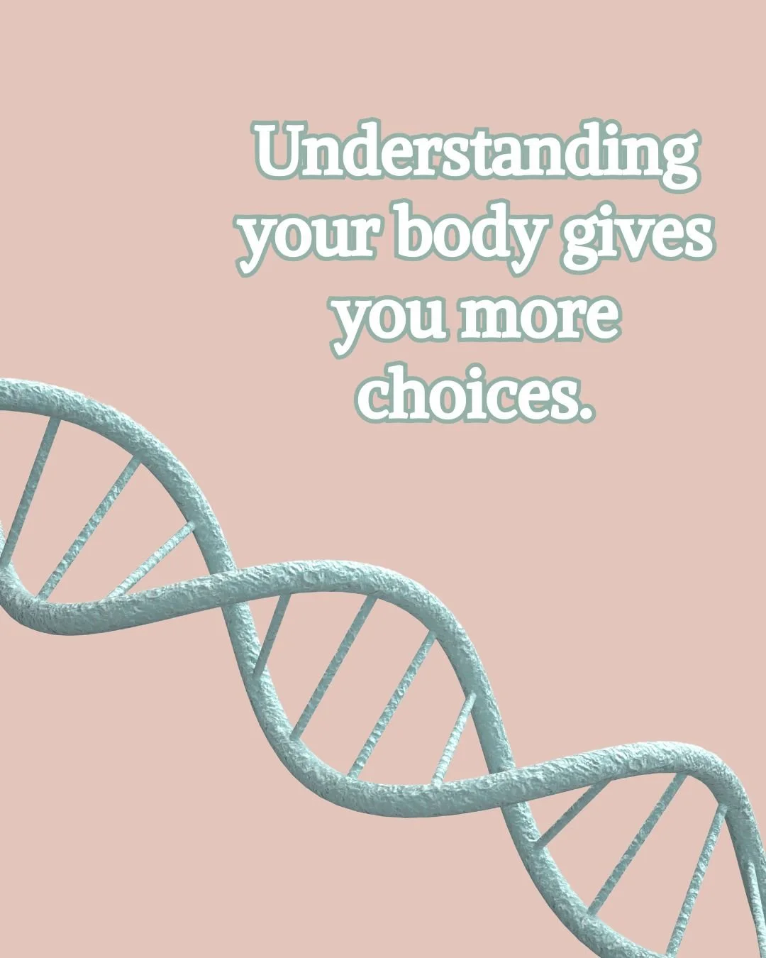 One of the biggest misconceptions about DNA testing is that it tells you your future. 

It doesn&rsquo;t.

DNA testing shows tendencies, not outcomes. It highlights areas where your body may need a little more support, not a life sentence you can&rsq