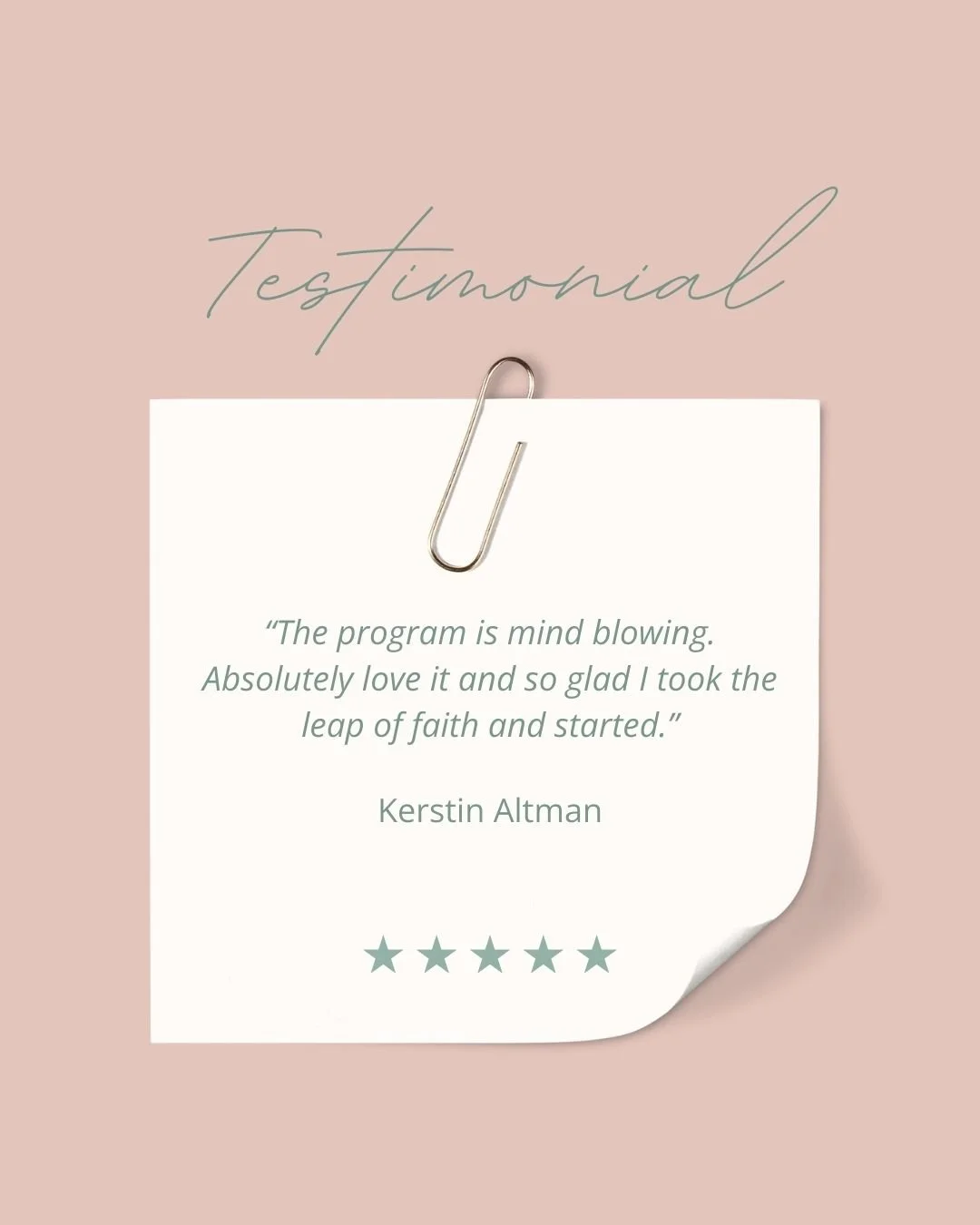 &ldquo;The program is mind blowing. Absolutely love it and so glad I took the leap of faith and started.&rdquo;
 &ndash; Kerstin Altman

Stories like Kerstin&rsquo;s are a reminder that change doesn&rsquo;t come from punishment or restriction.
It com