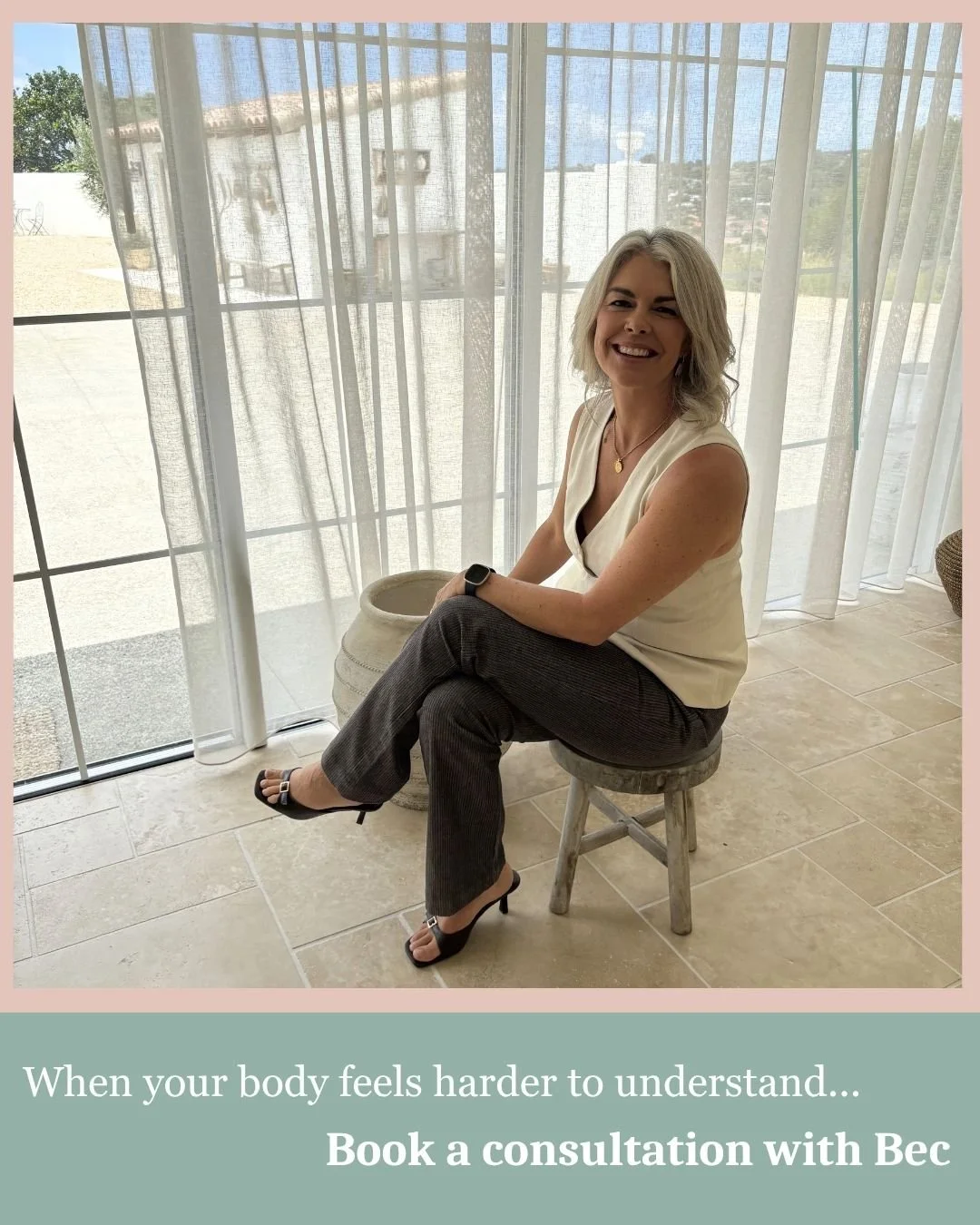 At some point, trying to figure it out alone just becomes frustrating.

Many women arrive feeling like they have already tried the obvious things. They have cleaned up their diet, added movement, reduced sugar, experimented with supplements. Some imp