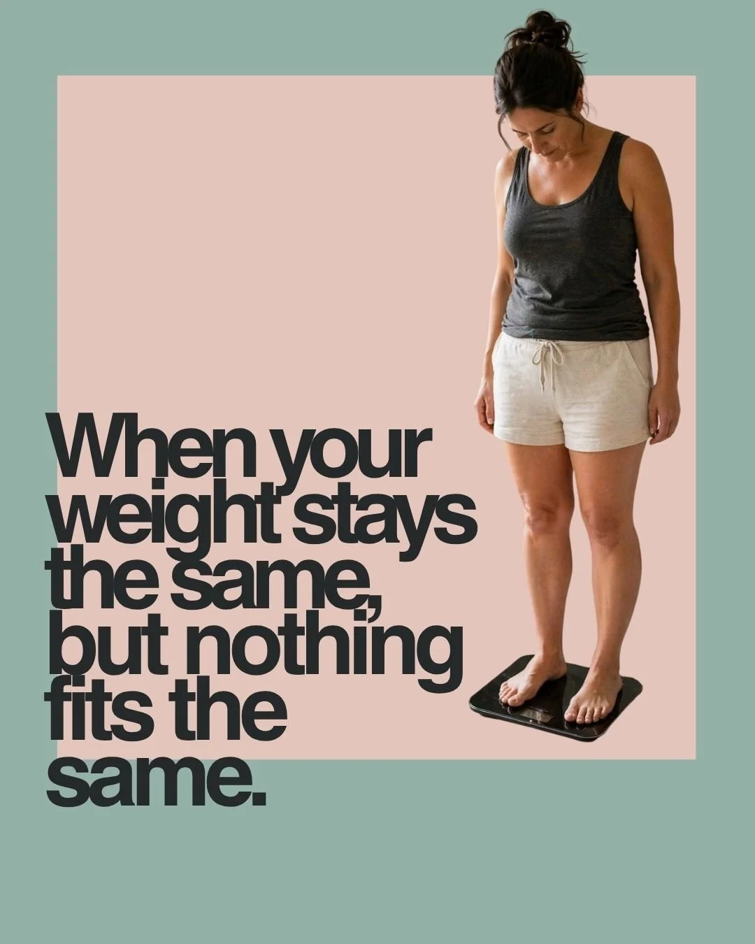 This is often described less as weight gain and more as a sense that the body is different.

Clothing may fit differently in certain areas, muscle tone may feel reduced, or there may be a change in how weight is distributed, even though the number on