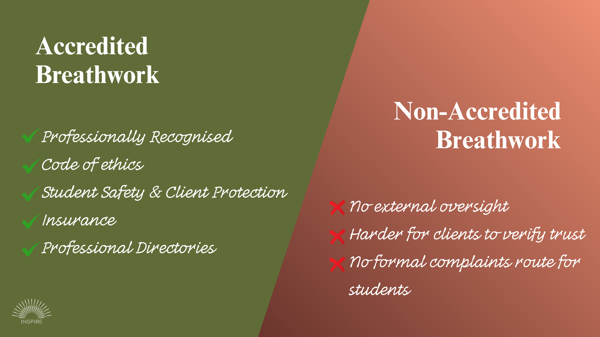 Accredited Breathwork vs. Non-Accredited Breathwork Training
