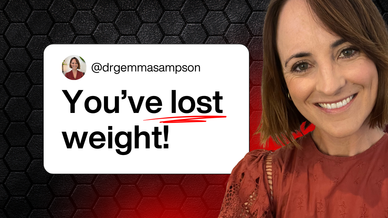 118. I wanted to congratulate her weight loss