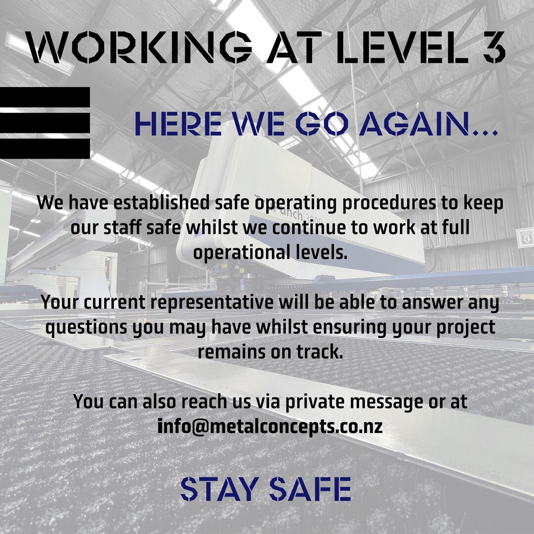 Working at Level 3.

#lockdown #covid19 #manufacturing #enginering #sheetmetalfabrication
