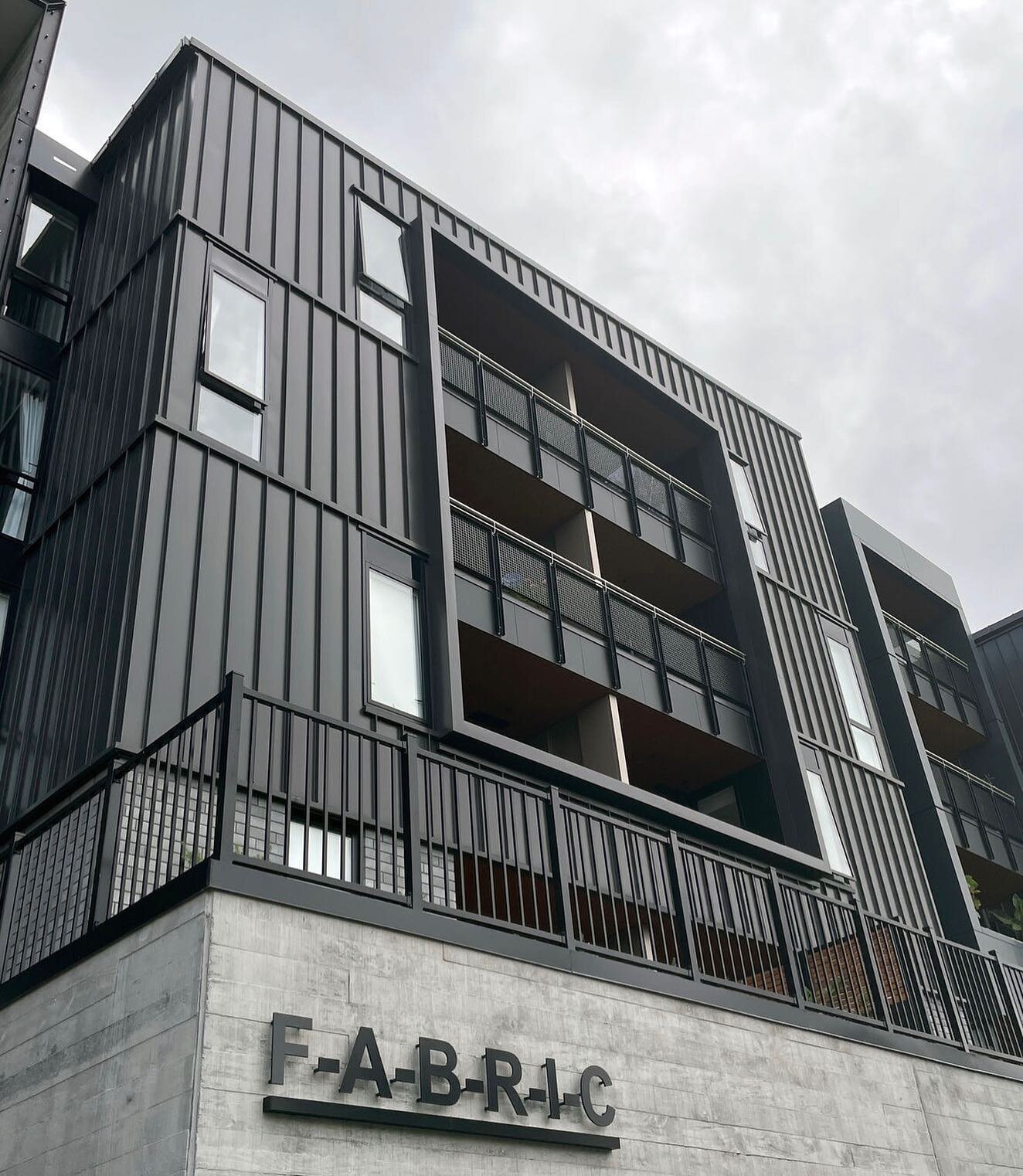 FABRIC of ONEHUNGA. Completed late 2020, FABRIC Apartments is a community of five buildings over four levels with the convenience of living at the heart of Auckland&rsquo;s isthmus. At Metal Concepts, we manufactured and installed the balcony and sta