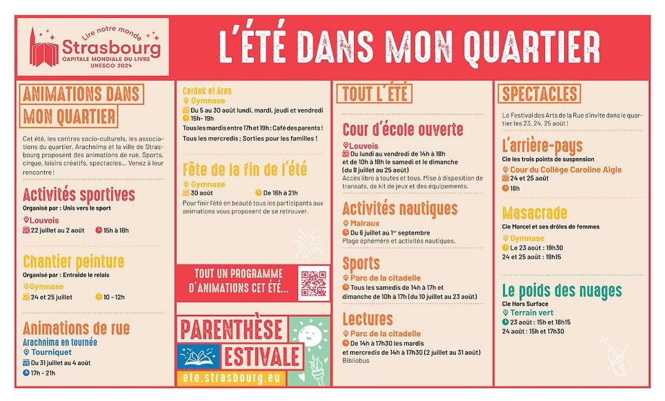 Ces deux prochaines semaines, Thien An et Florian vous attendent tous les jours de la semaine de 15h &agrave; 18h dans la cour de l&rsquo;&eacute;cole Louvois.
Seul ou en famille, venez (re)d&eacute;couvrir pleins de jeux et activit&eacute;s sportive