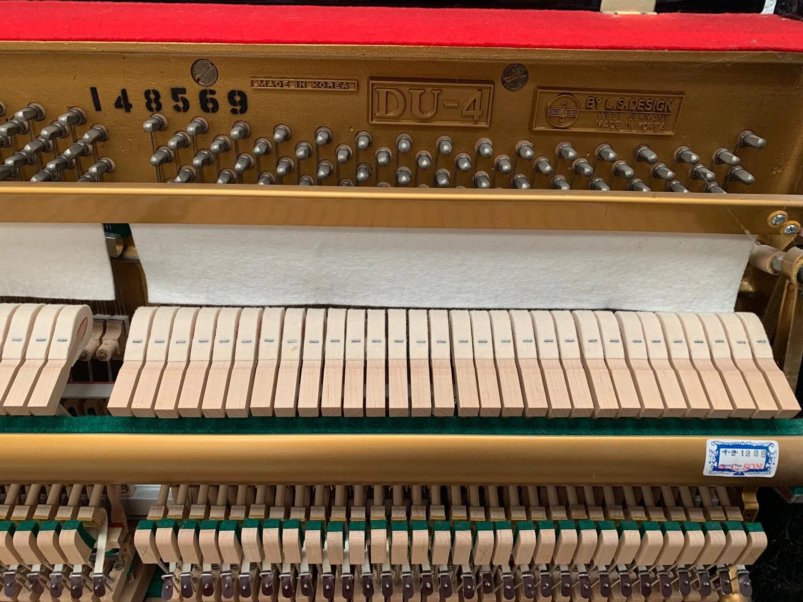 Black gloss Offenbach upright piano — Pianos Direct