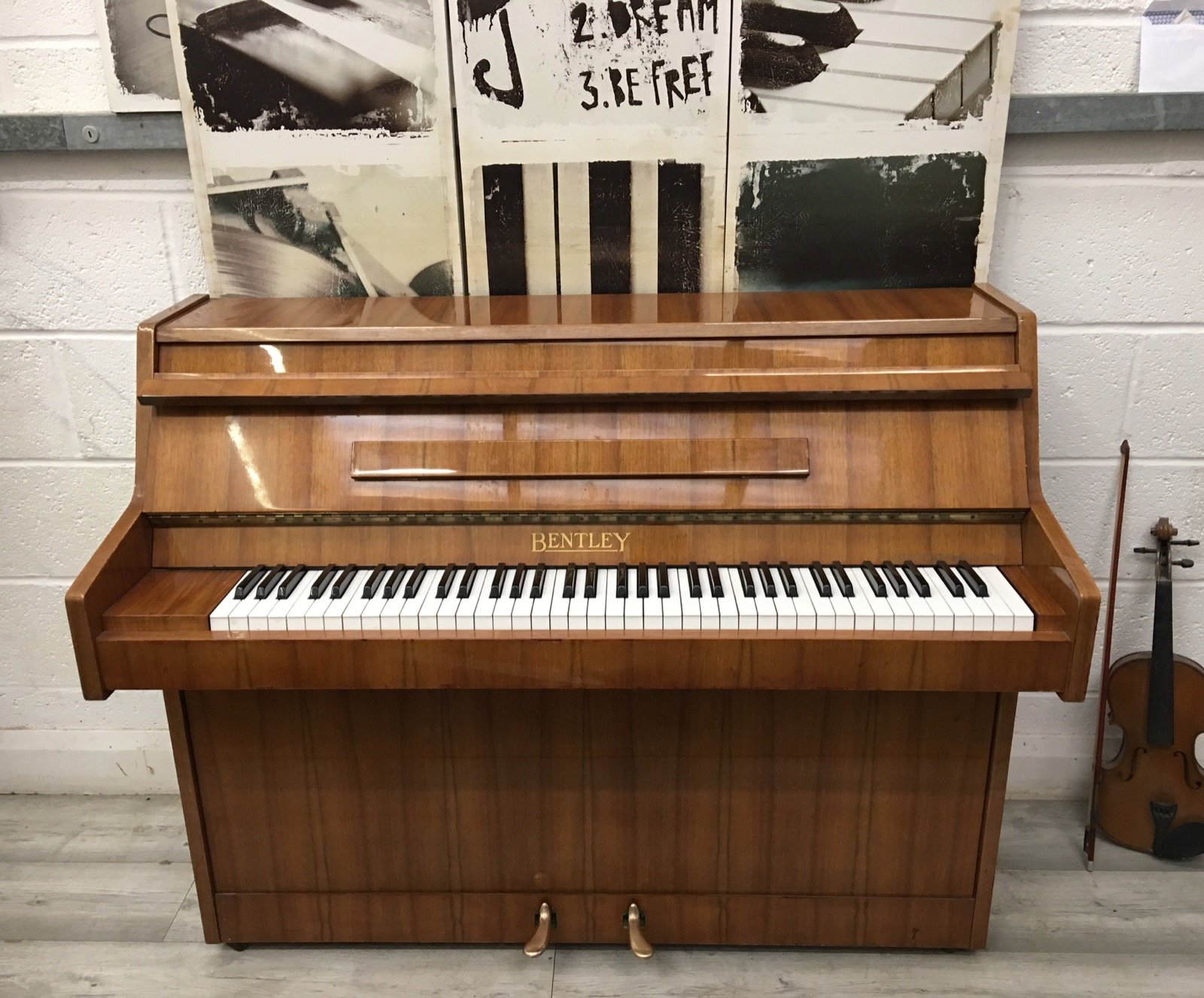 Bentley Compact Upright Rosewood Gloss Piano — Pianos Direct