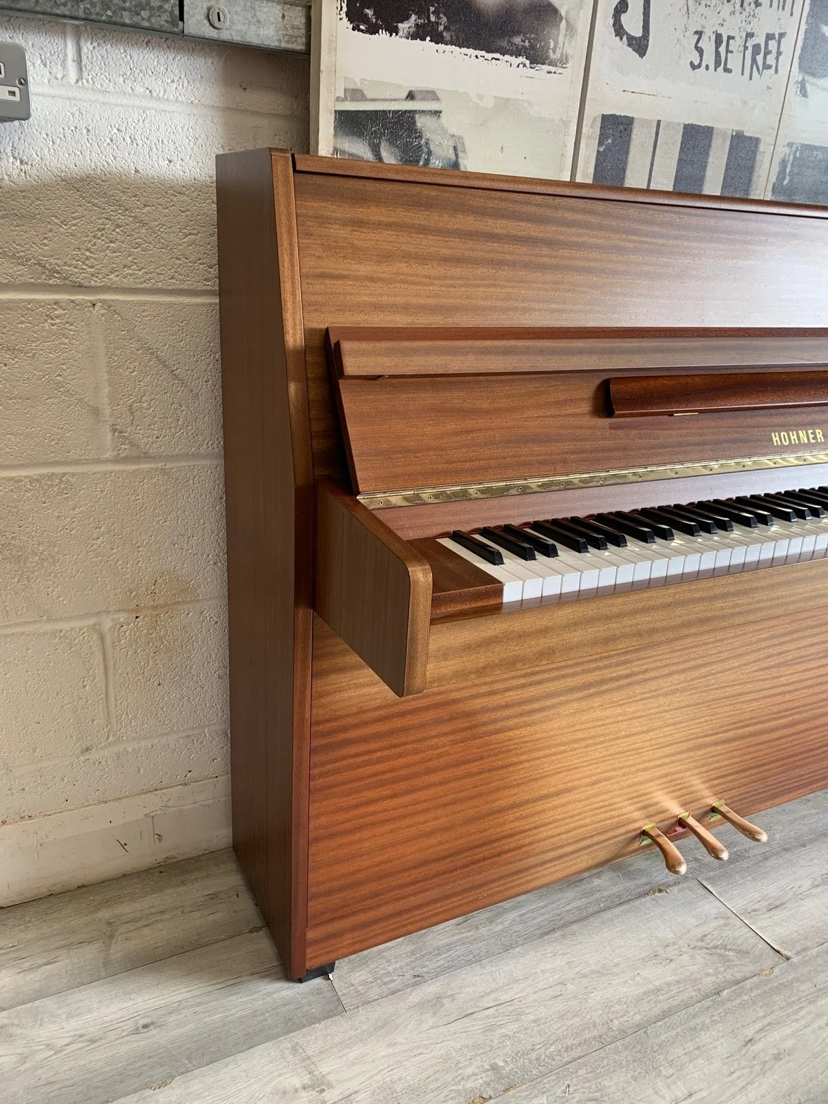 Hohner Mahogany Upright Piano — Pianos Direct