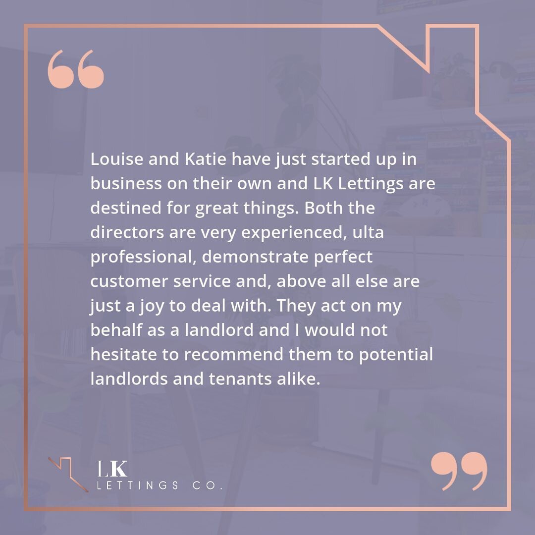 We love a 5* google review ❤️

Our mission is all about great customer service, so it&rsquo;s nice to know we are getting things right 🏡

For more information about us visit our website www.lklettingsco.com check out our google reviews or get in tou
