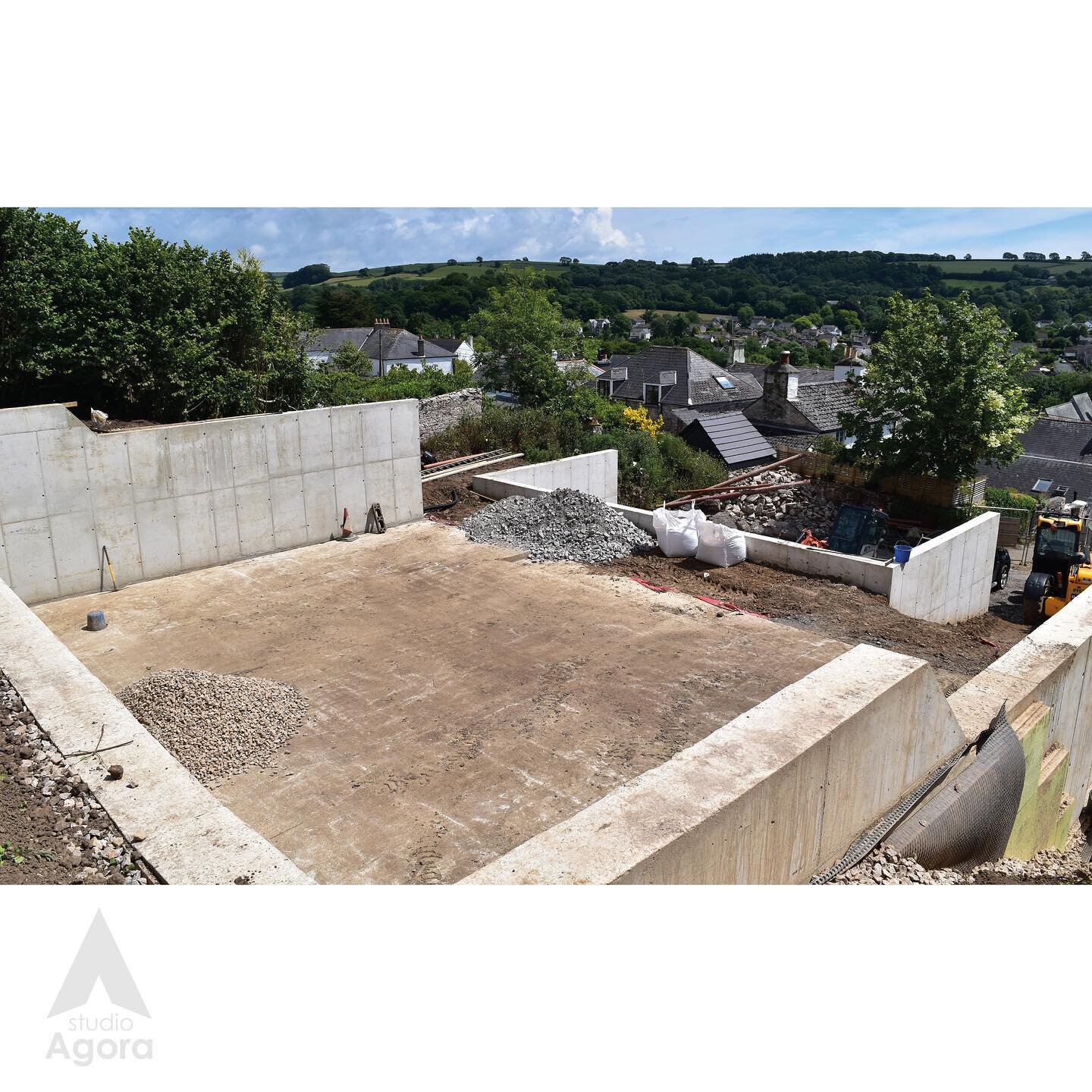 Some pretty hefty groundworks constructed at the Yealmpton site, immaculate site too! #concrete #excavation #contemporaryarchitecture