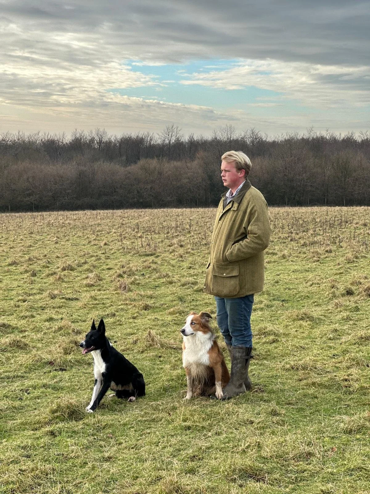 Westerlands farm dogs with Zak
