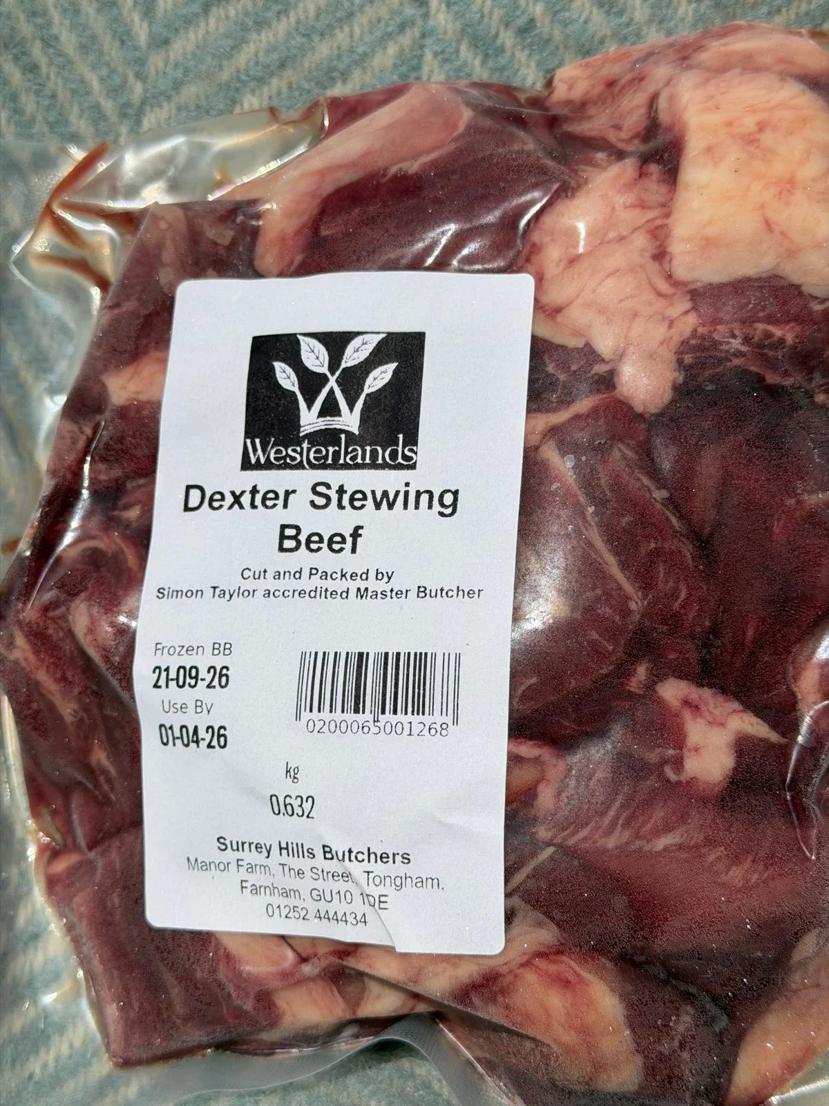 Dexter Stewing Beef