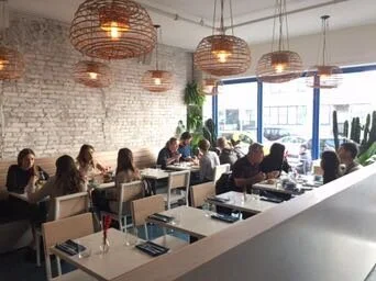 'Two Hands' Restaurant in Tribeca, NYC, USA.