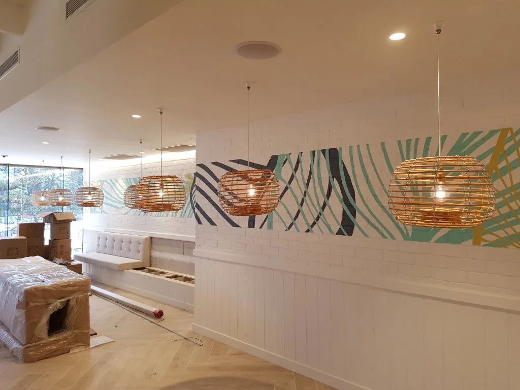 45 cm Pendants lights Coolangatta Seafood Restaurant
