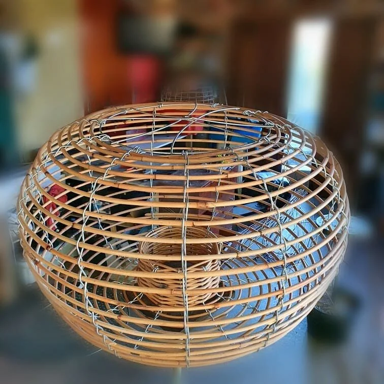 Lobster light with new steel ring finish to hold onto the hanging cable. Off to Brisbane today to a lucky customer.
#lobsterlights #lampshade #pendantlighting